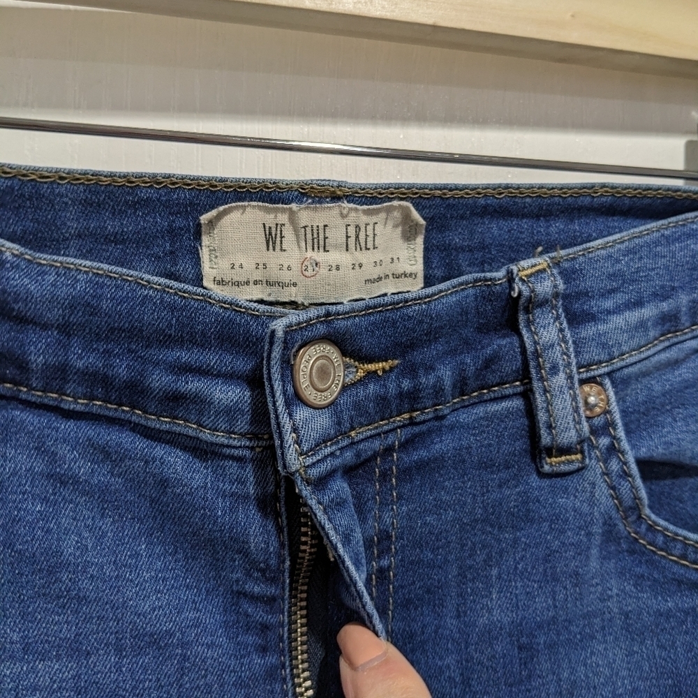 Free People (We the Free) | Shark Bite Distressed Skinny Jeans - Picture 5 of 10